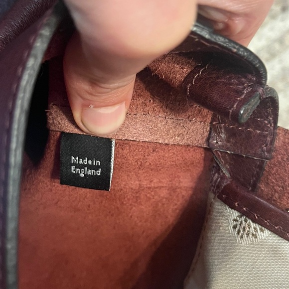 Mulberry Small Lily Flap Bag Oxblood EUC authentic Made in England - Picture 11 of 13